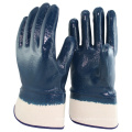 NMSAFETY EN388: guante de nitrilo azul resistente industrial 2016